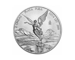 Mexiko Libertad 2 Unzen Silber mit der Siegesgöttin 1999