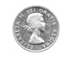 Canada Silber Gedenkmünze 1 Dollar Totem Pfahl 1958