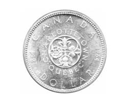 Canada Silber Gedenkmünze 1 Dollar Quebec 1964