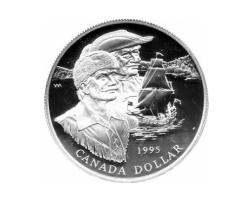 Canada Silber Gedenkmünze 1 Dollar Hudson Bay 1995