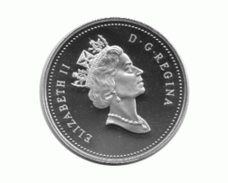 Canada Silber Gedenkmünze 1 Dollar Mcintosh Apfel 1996