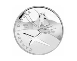 Canada Silber Gedenkmünze 1 Dollar Motorflugzeug 2009