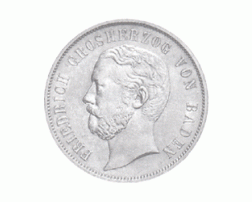 Altdeutschland Baden Friedrich Gedenkgulden 1867