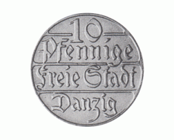 Freie Stadt Danzig 10 Pfennig 1923