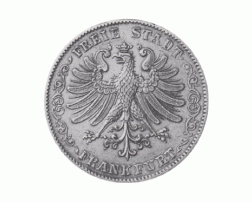 Altdeutschland Freie Stadt Frankfurt Silber Doppeltaler 1841-1855