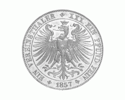 Altdeutschland Freie Stadt Frankfurt Silber Vereinstaler 1857 1858