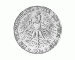 Altdeutschland Freie Stadt Frankfurt Silber Vereinstaler 1864