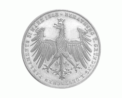 Altdeutschland Freie Stadt Frankfurt Silber Doppelgulden 1848