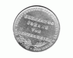 Freie Stadt Frankfurt Gedenkdoppelgulden 1848 Erzherzog Johann von Österreich