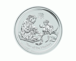 Lunar II Silbermünze Australien Affe 1/2 Unze 2016 Perth Mint
