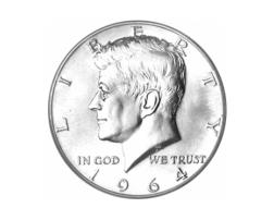 Halve Dollar 1964 1/2 Silber Dollar USA Kennedy 