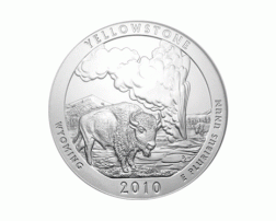 USA 5 Unzen Silber Yellowstone National Park 2010