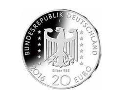 20 Euro Silber Gedenkmünze PP 2016 Nelly Sachs