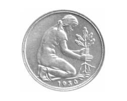 50 Pfennig Bank Deutscher Länder 1950 G