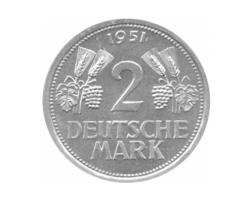 2 DM Ähren Bundesrepublik 1951