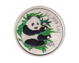 China Panda 1 Unze coloriert bunt