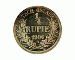 Ostafrika 1/4 Rupie 1906