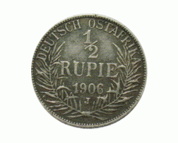 Ostafrika 1/2 Rupie 1906