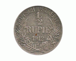 Ostafrika 1/2 Rupie 1912