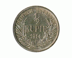 Ostafrika 1/2 Rupie 1914