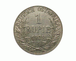 Ostafrika 1 Rupie 1908