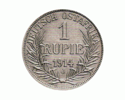 Ostafrika 1 Rupie 1914