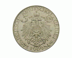 Kiautschou 5 Cent 1909