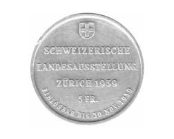 Schweiz 5 Franken Feldarbeit 1939