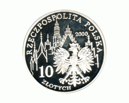 Polen 10 Zlotych Silber 2000 - 1000 lecie Wroclawia 