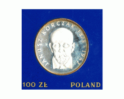 Polen 100 Zlotych Silber 1978 Janusz Korczak