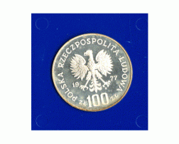 Polen 100 Zlotych Silber 1977 Ochrona Srodowiska