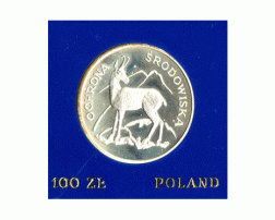 Polen 100 Zlotych Silber 1979 Ochrona Srodowiska