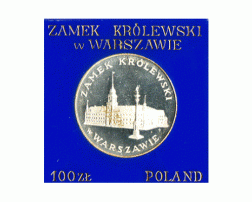 Polen 100 Zlotych Silber 1975 Zamek Krolewski w Warszawie