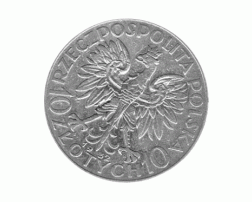 Polen 10 Zlotych Silber 1932 