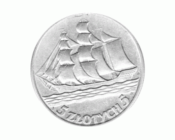 Polen 5 Zlotych Silber 1936