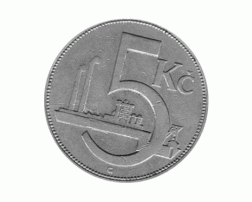 5 Korun, Tschechoslowakei, 1925