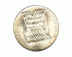 100 Korun, Tschechoslowakei, 1980, Sportlerinnen