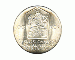 100 Korun, Tschechoslowakei, 1980, Sportlerinnen