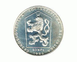 50 Korun, Tschechoslowakei, 1986, Praha