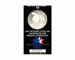 1 Dollar USA, Silbermünze 1983, Olympische Spiele