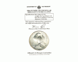 1 Dollar USA, Silbermünze 1984, Olympische Spiele, Los Angeles