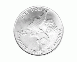 1 Dollar USA, Silbermünze 1991, Korea Krieg