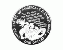 1 Dollar USA, Silbermünze 1995, Mary Shriver