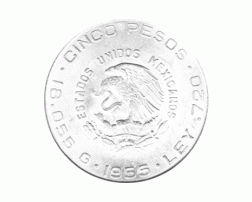5 Pesos 1955 Mexico