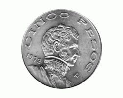 100 Pesos 1977 Mexico, J. M. Morelos Pavon