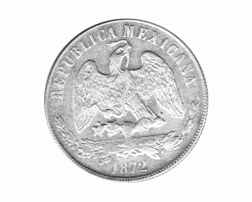 Pesos 1872 Mexico,