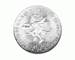 25 Pesos 1968 Mexico, Summer olympics 1968