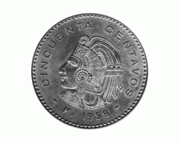 50 Centavos 1959 Mexico, Krieger