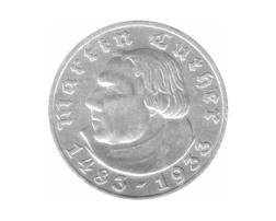 Martin Luther 5 Reichsmark Silbermünze