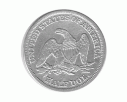 Halve Dollar 1839-1891 Seated Liberty 1/2 Silber Dollar